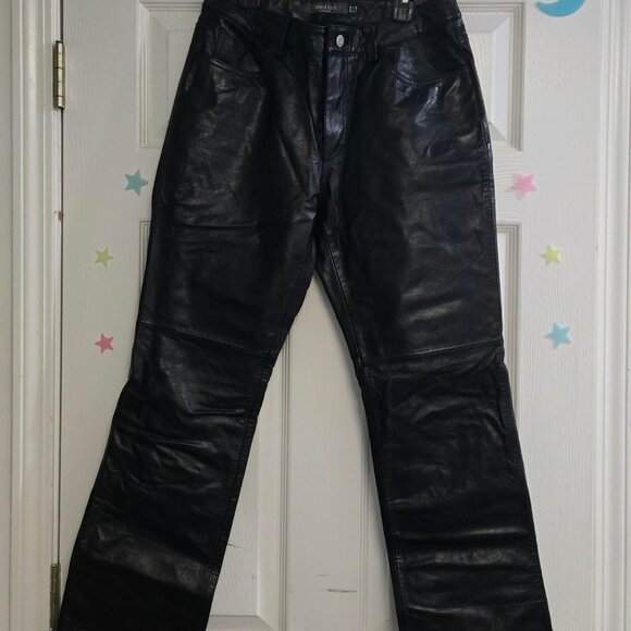 Gap Black leather Pants Size 6 - Picture 6 of 6